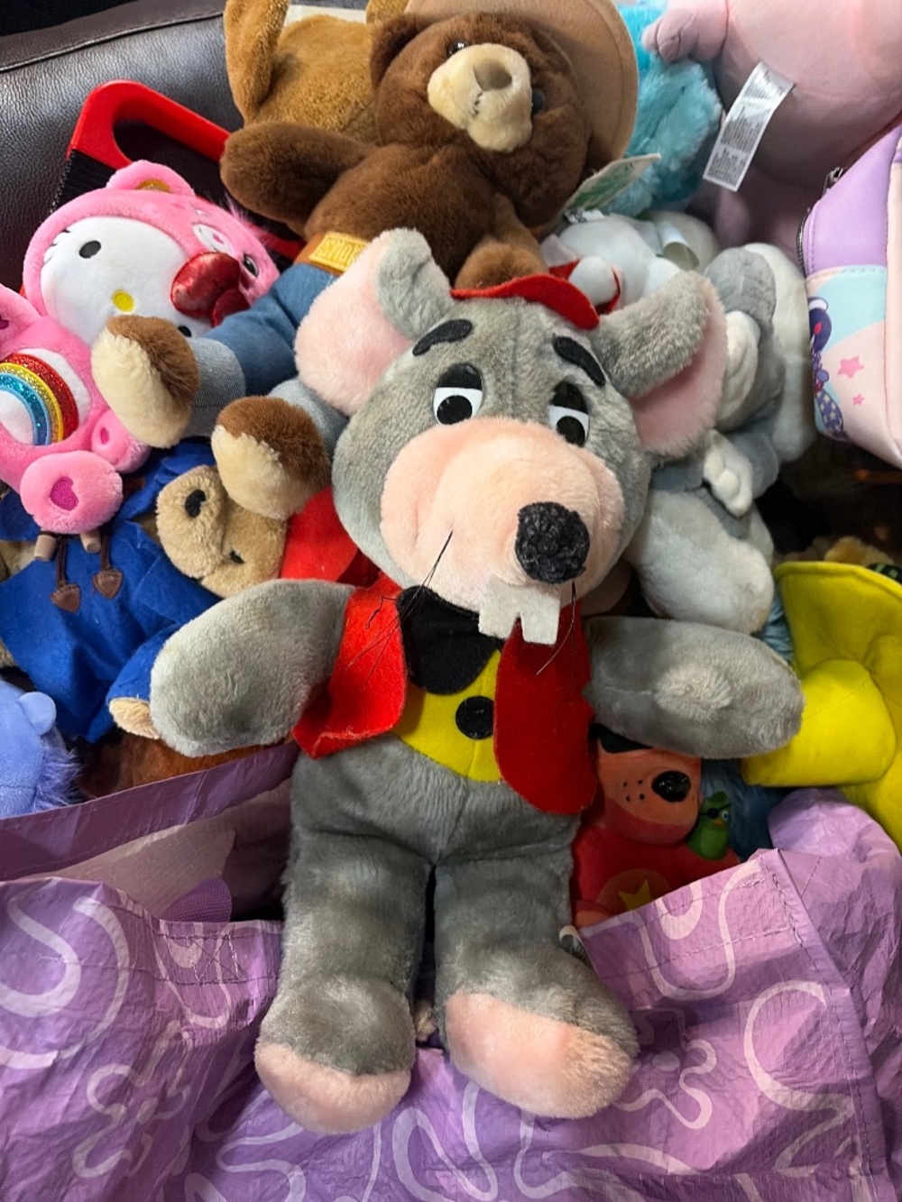 Chuck E Cheese vintage stuffed animal